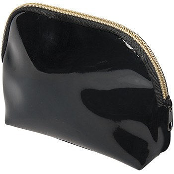 Harry Koenig Medium Black Patent Cosmetic BagCosmetic AccessoriesHARRY KOENIG