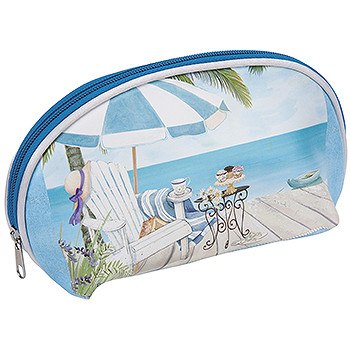 Harry Koenig Medium Cosmetic Bag Beach SceneHARRY KOENIG