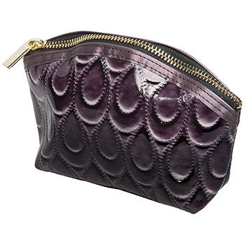 Harry Koenig Medium Purple Scallop Cosmetic BagCosmetic AccessoriesHARRY KOENIG