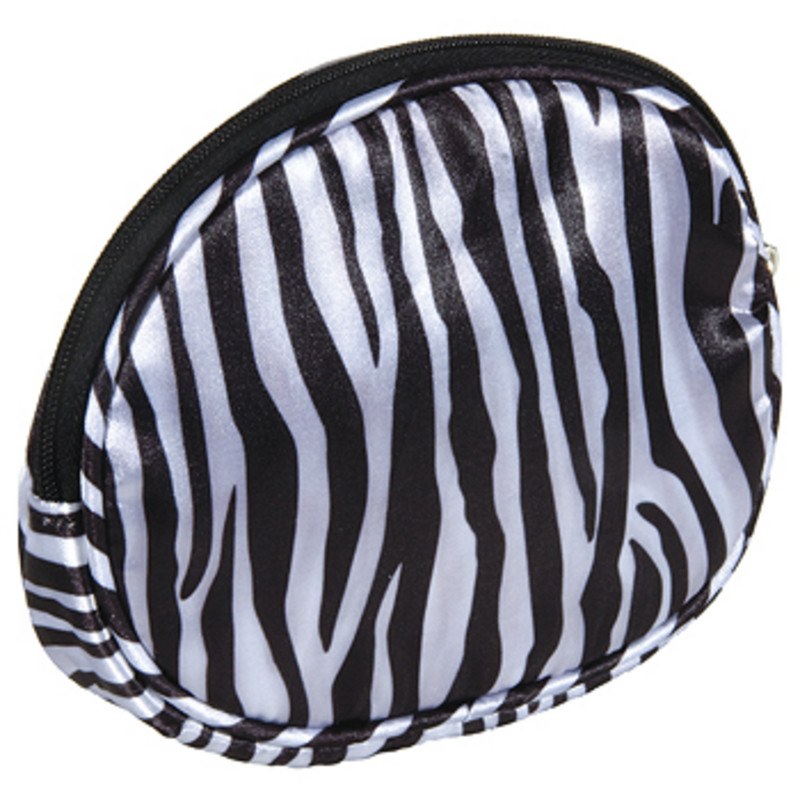 HARRY KOENIG ZEBRA OVAL COSMETIC BAGCosmetic AccessoriesHARRY KOENIG