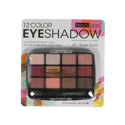 Beauty Treats 12 Color Eyeshadow KitEyeshadowBEAUTY TREATSColor: Rose Gold