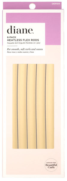 Diane Heatless Flex Rods 10 inch x 9/16 inch 6 pack