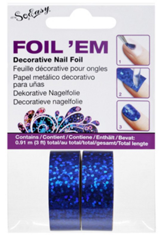 ITS SO EASY FOIL `EM-DARK BLUE GLITTERITS SO EASY