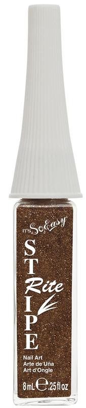 ITS SO EASY STRIPE RITE NAIL POLISH BRONZE GLITTER .25 OZITS SO EASY