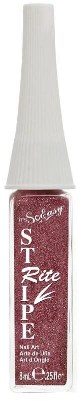 ITS SO EASY STRIPE RITE NAIL POLISH PINK GLITTER .25 OZITS SO EASY