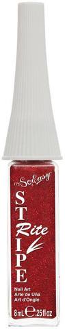 Its So Easy Stripe Rite Nail Polish Red Glitter .25 OzITS SO EASY