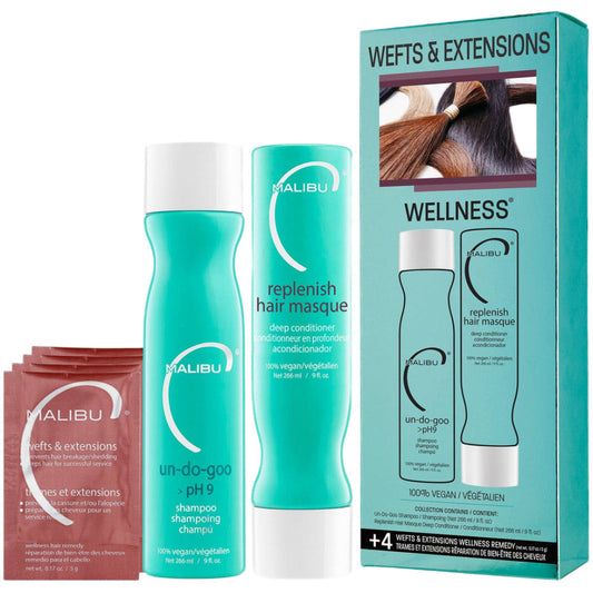 Malibu C Wefts and Extensions Wellness Collection