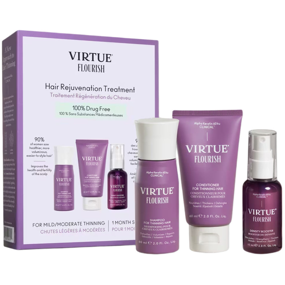 Virtue Flourish Hair Rejuvenation Treatment Set for Thinning Hair-30 Day