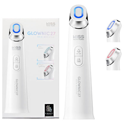 Kiss Glownic27 Microcurrent Facial Device Skin Booster for Absorption and Firming-White