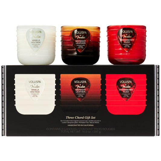 Voluspa Fender Pedestal Trio Gift Set