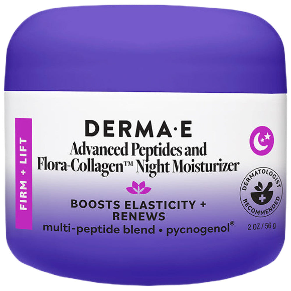 Derma E Advanced Peptides and Flora-Collagen Night Moisturizer 2 oz