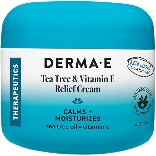 Derma E Tea Tree And Vitamin E Relief Cream 4 oz
