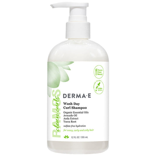 Derma E Work Day Curl Shampoo 12 oz