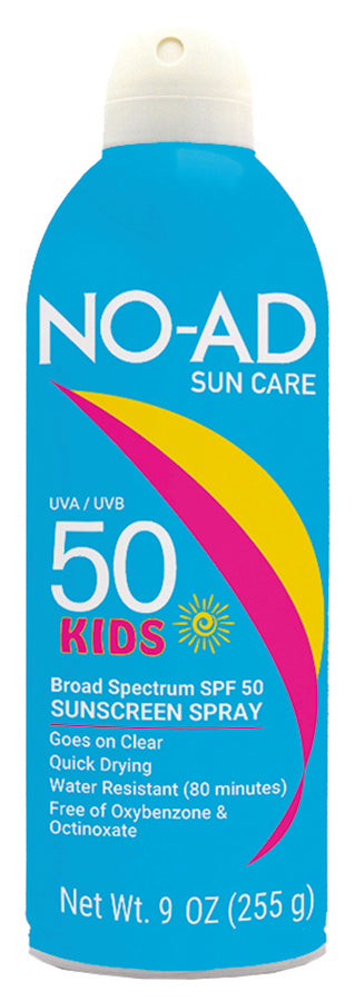 NO AD Sunscreen Kids Spray SPF50 9 ozSun CareNO AD