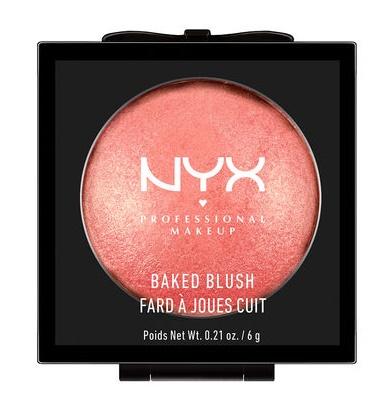 NYX Professional Baked BlushBlushNYX PROFESSIONALShade: Chiffon, Foreplay, Full-On Femme, Ignite, Journey, Ladylike, Pink Fetish, Solstice, Spanish Rose, Statement Red, Sugar Mama, Wanderlust