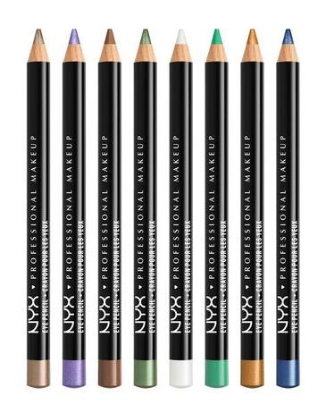 NYX Professional Slim Eye PencilEyelinerNYX PROFESSIONALShade: Aqua Shimmer, Auburn, Black, Black Brown, Black Shimmer, Bronze Shimmer, Brown, Cafe, Charcoal, Dark Brown, Electric Blue, Emerald City, Gold Shimmer, Gray, Green Shimmer, Lavender Shimmer, Li