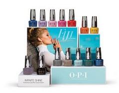 OPI Fiji Infinite Shine CollectionNail PolishOPIShade: Two-Timing The Zones, Living On The Bula-Vard, Getting Nadi On My Honeymoon, Polly Want A Lacquer?, Do You Sea What I Sea?, Is That A Spear In Your Pocket?, I Can Never Hut Up, Super Trop-ical-i-fiji-