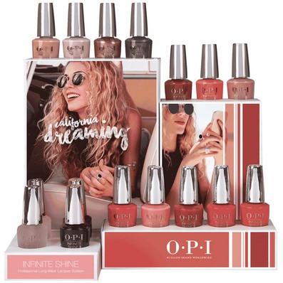 OPI Infinite Shine California Dreaming CollectionNail PolishOPIShade: ISL D34 This Is Not Whine Country, ISL D35 GPS I Love You, ISL D36 Malibu Pier Pressure, ISL D37 To The Mouse House We Go!, ISL D38 Me, Myselfie & I, ISL D39 Santa Monica Beach Peach, I