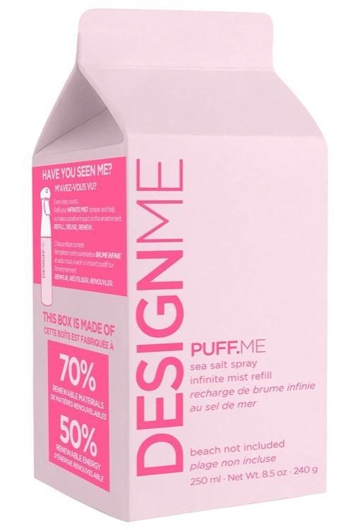 Design.Me Puff.Me Sea Salt Infinite SprayHair TextureDESIGN.MESize: 8.5 oz Refill