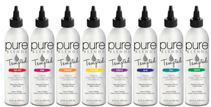 Pure Blends Tempted Conditioners 8.5 ozHair ConditionerPURE BLENDSShade: Red Hot, Orange, Pink, Teal, Yellow, Purple, Green, Blue