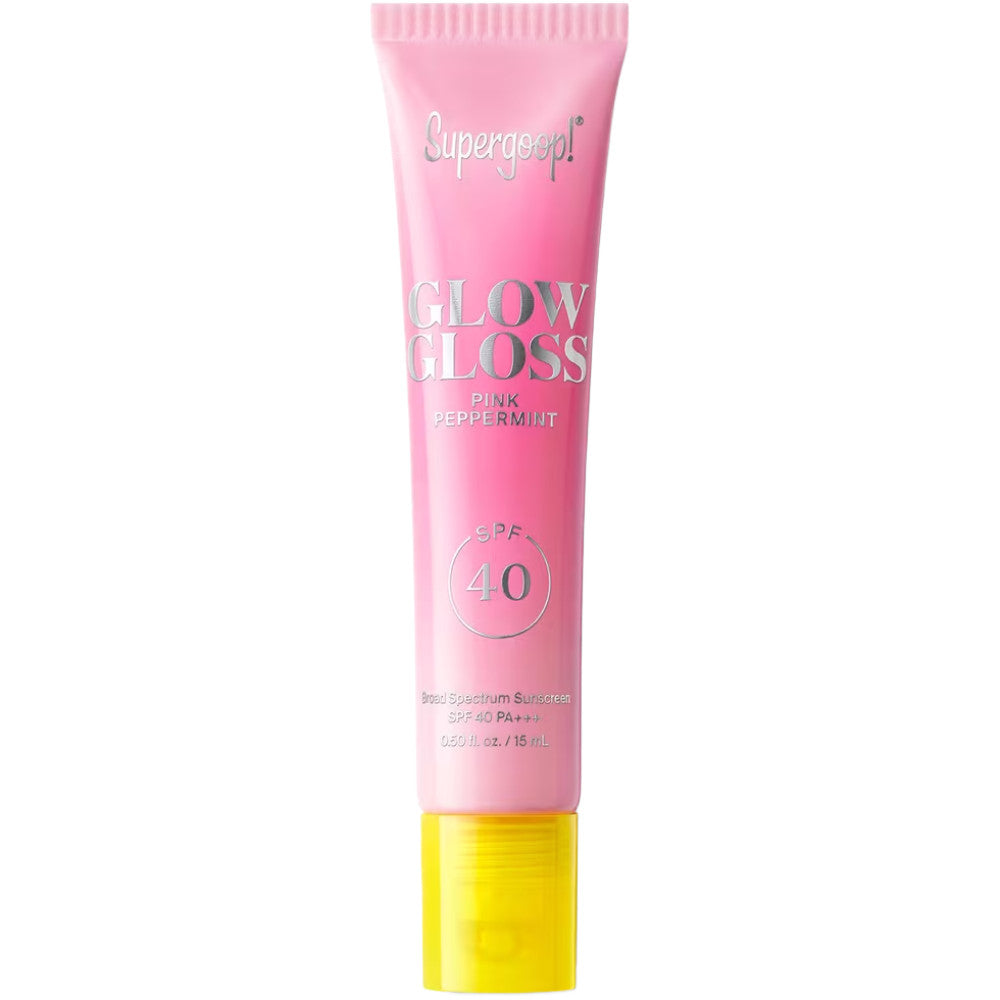 Supergoop Glow Gloss Lip Balm SPF 40-Pink Peppermint