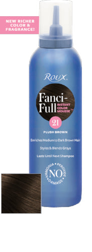 Roux Fanci-Full Mousse 6 ozHair ColorROUXColor: 21 Plush Brown