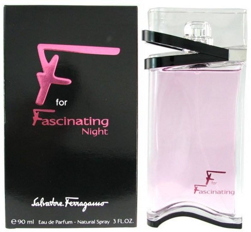 SALVATORE FERRAGAMO F FOR FASCINATING NIGHT WOMEN`S EAU DE PARFUM SPRAY 3 OZSALVATORE FERRAGAMO