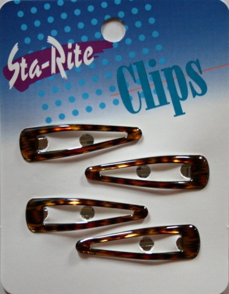 Sta Rite 2 Inch Tortoise Snap-eze Clips 4 CountSTA RITE