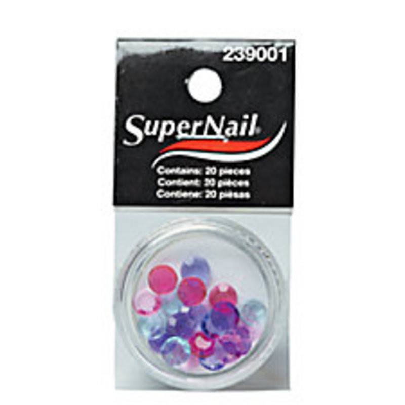 SUPER NAIL MULTI-COLOR RHINESTONE 20 CTNail CareSUPER NAIL