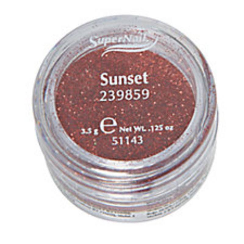 SUPER NAIL SUNSET - RED ORANGE GLITTER .125 OZNail CareSUPER NAIL