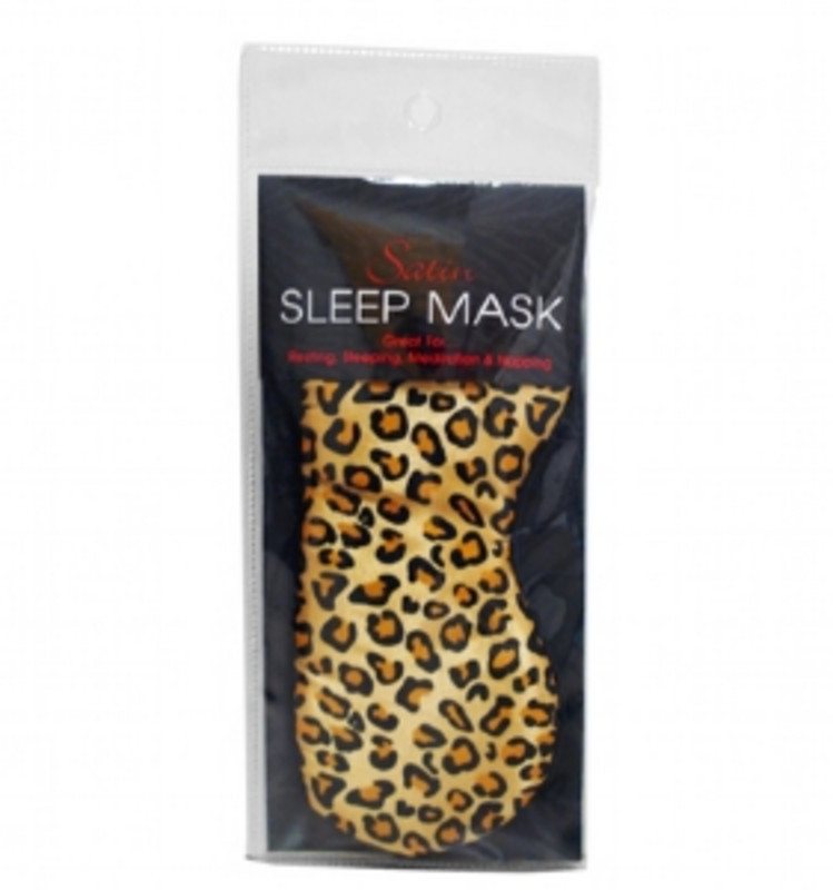 SWISSCO SATIN SLEEP MASK LEOPARD PRINTSWISSCO