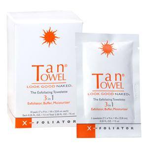 TAN TOWEL X-FOLIATOR TOWELETTE 10 PACKSun CareTAN TOWEL