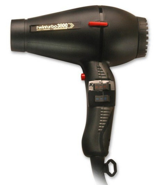 TURBO POWER TWIN TURBO 3800 IONIC CERAMIC HAIR DRYER-BLACKHair DryerTURBO POWER