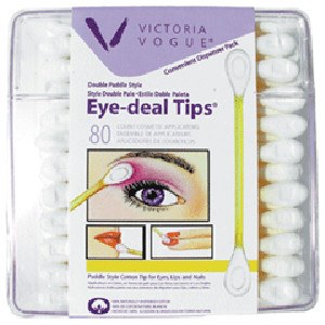 VICTORIA VOGUE #503 DOUBLE PADDLE EYE TIPS 80 CTCosmetic BrushesVICTORIA VOGUE