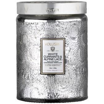 Voluspa Japonica Holiday Large Glass Candle 16 ozVOLUSPAScent: White Currants & Alpine Lace